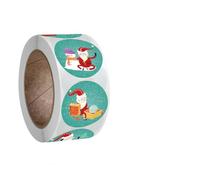 Luyismer Adesivi di Natale 500 pz/rotolo Handmade Adesivo Scatola di Carta Pacchetto Sigillatura Per Forniture Per Il Partito Ragazzi