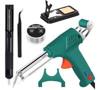 LUYJWZN Internally Heated Industrial Laser Welding Tools, Multi-Function Soldering Iron Soldering Gun Set, Automatic Corded Solder Iron Internal Heat, Handheld Welder for Industrial Home DIY (Green)