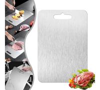 LUYJWZN Titanium Cutting Boards, Cutting Board 100% Pure Titanium, Upgrade Double Sided Food-Grade Titanium Board, Titanium Cutting Board for Home Kitchen Cookin, Fruits and Vegetables (34 * 23cm)