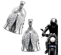 Luylmo Guardian Bell Campanella Moto, Guardian Bell Moto, Campanella Motos Portafortuna, Angeli Portachiavi, con Anello Appeso, Guardians Bells Portafortuna Motos, per Auto Biciclette (2PCS Angelo)