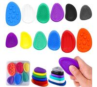 LuyoNova 12 Pezzi Fidget Toys Antistress Bambini Pietre Sensoriali Giocattoli Sensorial Silicone Sensory Toys Giocattoli Sensoriali Autismo per L'Ansia per Bambini e Adulti(Colore)