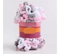 LUYSGBXR 100g Puffy Finger Loops Chunky Chenille Yarn Hand-Woven Thick Wool Threads for Crochet Blanket Carpet Knitting Crafts Supply (S)