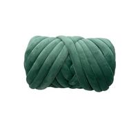 LUYSGBXR 1KG Super Velvet Chunky Yarn Thick Bulky Giant Thread for Hand Knitting DIY Arm Soft Big Blanket Carpet(Green 1KG)