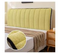 LUYSGBXR 1PC All Inclusive Bedhead Dust Protector Universal Bed Back Cover Bedroom Soft Warm Winter Thicken Quilted Headboard(Green,W120xH60cm)