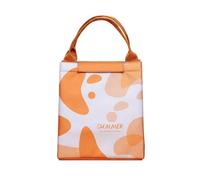 LUYSGBXR 2 pezzi Borsa Termica Lunch Box Isolata Grande Capacità Sacchetto Portavivande con Cerniera Contenitore for Donne Frigo da Viaggio Picnic(Color-1)