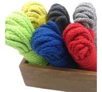 LUYSGBXR 8mm 20m/Lot DIY Handmade Cotton Rope Woven Cord/String for DIY Accessories Bag Craft Projects(Color2)