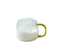 LUYSGBXR Bicchieri Cristallo Modello da 400 ml Tazza da caffè Bolla d'aria Tazza in vetro d'acqua Resistente alla temperatura Maniglia Tazza da tè Bere for uso domestico(Color 1)