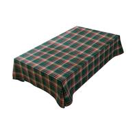 LUYSGBXR Christmas British American Cotton And Hemp Checkered Tablecloth, Theme, Home Desktop Decoration(Orange)