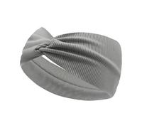 LUYSGBXR Fascia Testa Running 8PC Silky Threaded Fabric Twist Headband Yoga Workout Running Sport Elastic Hair Bands for Women's Turban Hair Wrap for Girls(Grey)