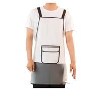 LUYSGBXR Grembiule cucina Grembiule da cucina impermeabile trasparente for uomo e donna, for la pulizia della casa, for dipingere le unghie, for il trucco bellezza(White)