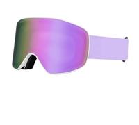 LUYSGBXR Maschera Sci Occhiali da sci professionali Uomo Donna Antiappannamento Sci sulla neve Protezione Sport invernali for adulti(Purple set)