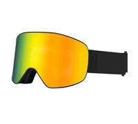 LUYSGBXR Maschera Sci Occhiali da sci professionali Uomo Donna Antiappannamento Sci sulla neve Protezione Sport invernali for adulti(Black gold lens)