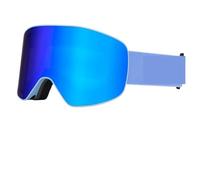 LUYSGBXR Maschera Sci Occhiali da sci professionali Uomo Donna Antiappannamento Sci sulla neve Protezione Sport invernali for adulti(Blue set)