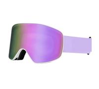 LUYSGBXR Maschera Sci Occhiali da sci professionali Uomo Donna Antiappannamento Sci sulla neve Protezione Sport invernali for adulti(White purple lens)