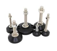 LUYSGBXR Piedini Regolabili Per Mobili 4PCS/LOT Reinforced Nylon Adjustable Levelling Feet Floor Protector Antiskid Fixed Foot Cups Non Skid Base Leg(D40 x M8x80mm)