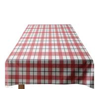 LUYSGBXR Plaid Tablecloth Home Decoration Large Size Red And White Checkered Table Linens Kitchen Dining Room Furniture Cover 165x240cm H(160X220CM)