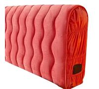 LUYSGBXR Plain Thicken Velvet Headboard Cover Double Bed, Queen Size, 180cm, Quilted, Full Coverage With Pocket, Soft Warm(Pink,180x70cm 71x27.5 in.)