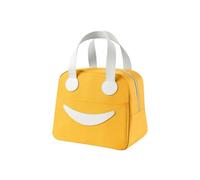 LUYSGBXR Porta Pranzo Hand Held Bag Cute Portable Bento Box Office Workers Student Foil Thickened Picnic Lunch(Yellow,L)