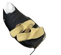 LUYSGBXR Sandali Da Donna Con Punta Quadrata Ciabatte estive con zeppa e tacco, infradito, comode, da esterno, con punta a clip, da donna, da spiaggia(Yellow,35)