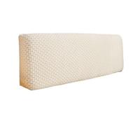 LUYSGBXR Soft Smooth Quilted Head Cover Thicken Elastic Headboard Bed Back Dust All-inclusive Protector Solid Color(Beige,For Board190-210cm)