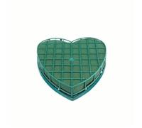 LUYSGBXR Spugna Fiori Blocchi di Schiuma Floreale a Forma Cuore con Ventosa Mattoni riutilizzabili for Strumenti Professionali in Spugna for fioristi Colore Verde(Green-S)