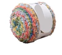 LUYSGBXR Warm Color Gradient Oil Painting Circle Yarn Segment Dyed Wool DIY Hand Woven Sweater Scarf Jacket Ball(0 2)