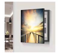 LuysmengEU Meter Box Decorative Painting Ndoor Electric Meter Cover Hole-Free Circuit Breaker Shielding Boxes Electrical Panel Hide Paintings Creative Switch Box(D,45x55cm)