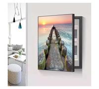 LuysmengEU Meter Box Decorative Painting Ndoor Electric Meter Cover Hole-Free Circuit Breaker Shielding Boxes Electrical Panel Hide Paintings Creative Switch Box(B,35x45cm)
