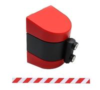 LuysmengEU Nastro barriera retrattile magnetico - Cintura di sicurezza montata a parete for il controllo della folla e la gestione delle code, nastro di attrazione portatile(C,10M(32Ft))