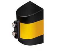 LuysmengEU Nastro barriera retrattile magnetico montato a parete Cintura di sicurezza for il controllo della folla e la gestione delle code, facile da usare, for eventi e spazi pubblici(A,5M(16.4Ft))