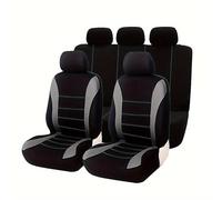 LUYSNDFG Coprisedili Auto per Jaguar I Pace i Pace EV400 SUV 2018-2023, Coprisedile Coprisedili per Auto Comodi Traspiranti Auto Set Coprisedili Anteriori Posteriori Protezione Sedile,A Grey