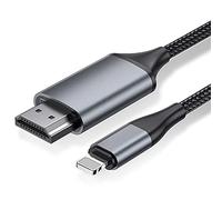 luyuan Cavo HDMI per telefono, convertitore 2,0 m, iPhone iPad iPod a TV, cavo di collegamento HDMI, iOS 11, 12, 13, 14, uscita YouTube TV, HD1080P