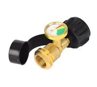 Luyuttn Accessori regolatore di gas propano con misuratore,Misuratore di bombola del gas propano,Indicatore di livello del gas propano per serbatoi di gas propano, per bombole di gas,e altro ancora