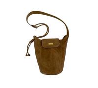 LUYYBDBG Borsa a Spalla Secchiello in Pelle Scamosciata Smerigliata Zucca Tracolla sotto Le Ascelle con Monospalla dal Design di Nicchia da Donna-Colore del caffè