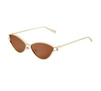LUYYBDBG Occhiali da Sole Uomo A Occhio Gatto di Moda per Donne in Europa E America Personalizzate Fotografia Strama Metal Frame La Crema All'aperto-Tutto Il caffè