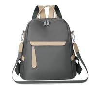 LUYYBDBG Zaino Scuola Grande capacità, Sacca da Viaggio A Una Spalla Leggera E alla Moda, Donna in Tessuto Oxford, Semplice Borsa per La di Pendolarismo Casual-Grigio