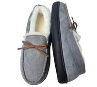 LUYYBDBG Zapatillas Zapatos De Algodón Peludos para Mujer, Calzado Informal Antideslizante Exteriores, Casa Felpa con Lazo, Cálido Y Esponjoso, Invierno-gy-42-43