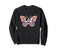 Luz Butterfly - Personalizzato Carino Nome Word Art Felpa