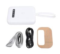 Luz LED UV de 405 nm para extensiones de cabello, lámpara portátil de curado con pegamento UV, curado rápido de 18 W con pantalla de batería precisa, herramienta portátil para (Bianca)