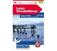Luzern / Vierwaldstättersee cycle map: Wetterfest, matt laminiert und mit free Download: 11