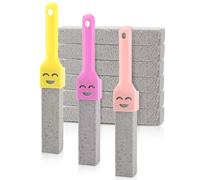 Luziyun 9 Pezzi Pietra Pomice Detergente WC, Pietra di Pulizia con 3 Manici, Pumice Stone, Pietra Pomice Spazzole per Pulizia per WC, Bagno, Cucina, Lavandino