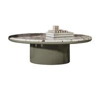LUZZILE Mesa Para Centro De Sala Tavolino da caffè rotondo for soggiorno, casa, appartamento piccolo moderno, tavolo da tè, camera da letto, tavolino basso Tavolino da caffè