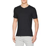 LVB T-Shirt Scollo a V 100% Cotton Uomo, Nero, 4/M