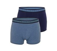 LVB Cotone Bio Bi-Pack, Boxer Uomo, Blu Melange, M
