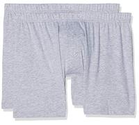 LVB Boxer Parigamba 100% Cotton Bipack Uomo x2, Grigio Melange, 7/XXL