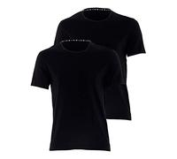LVB Scollo A V In Cotone Biologico Bio Cotton Bi-Pack, T-Shirt Uomo, Nero, S