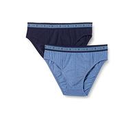 LVB Bio Cotton Bi-Pack, Slip Uomo, Blu Melange, L