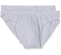 LVB Slip 100% Cotton Bi-pack Uomo x2, Grigio Melange, 7/XXL