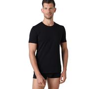 LVB T-Shirt Girocollo in Cotone Supima Stretch Cotton Uomo, Nero, 3/S