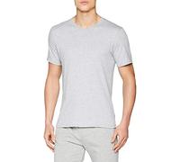LVB T-Shirt Scollo a V 100% Cotton Uomo, Grigio Melange, 6/XL